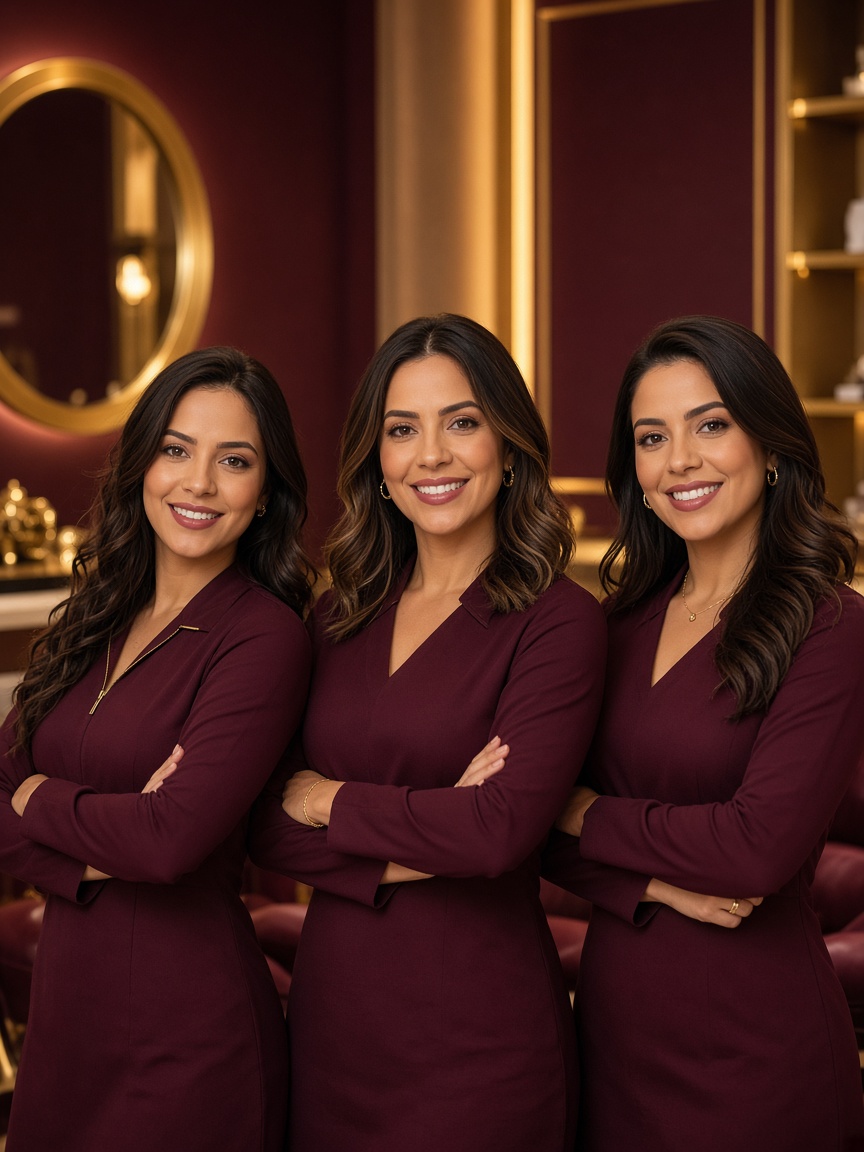Equipe de especialistas da clínica de estética e depilação a laser